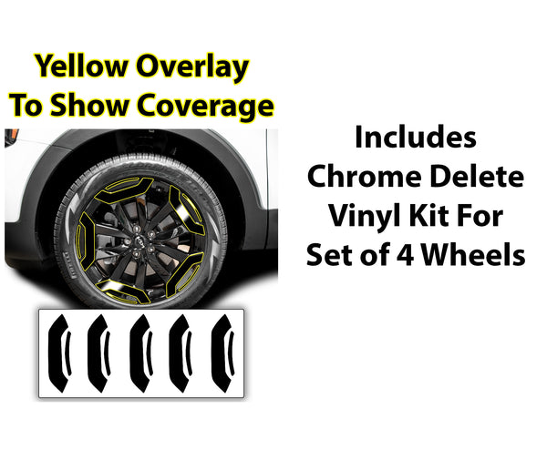 Window Vinyl Chrome Delete Trim Blackout Decal Stickers Overlay Film Fits Kia Telluride 2020 - 2025