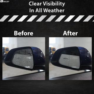 Side Rearview Mirror Anti Fog Water Proof Hydrophobic Film Cover Overlay Fits Infiniti QX80 QX56 2012+