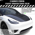 Fits Tesla Model 3 2024+ Precut Door Sill Premium Paint Protection Film PPF Decal Film Kit Cover, Gloss Black Carbon Fiber