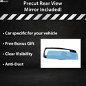 For Jeep Wrangler 2024+ Side Rearview Mirror Anti Fog Water Proof Hydrophobic Film Cover Overlay