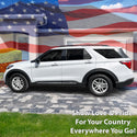 Precut American Flag Rear Side Quarter Window Decal Stickers Fits Ford Explorer 2020-2026