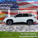 Fits Subaru Forester 2025-2027 Quarter Window American Flag Vinyl Decal Stickers