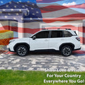 Fits Subaru Forester 2025-2027 Quarter Window American Flag Vinyl Decal Stickers