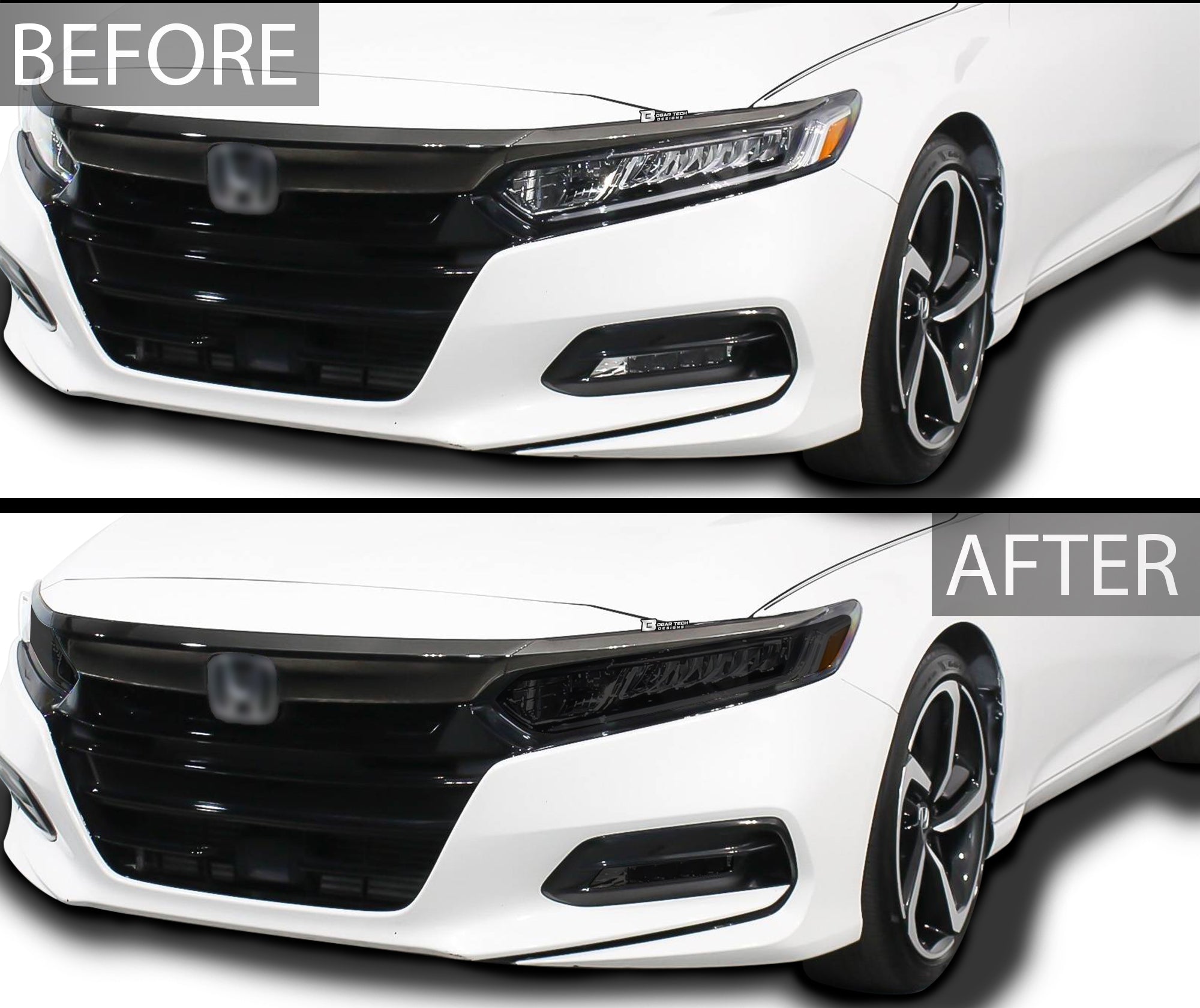 Precut Complete Head Light Tail Light Tint Film Kit Fits Honda Accord 2018 - 2022 - Bogar Tech Designs