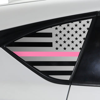 Buy thin-pink-line Quarter Window American Flag Vinyl Decal Stickers Fits Acura RDX 2019-2024