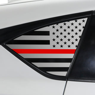 Buy thin-red-line Quarter Window American Flag Vinyl Decal Stickers Fits Acura RDX 2019-2024