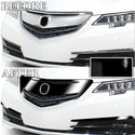 Vinyl Chrome Delete Side Window Front Bumper Rear Wheel Rim Trim Blackout Decal Stickers Overlay Film Fits Acura TLX