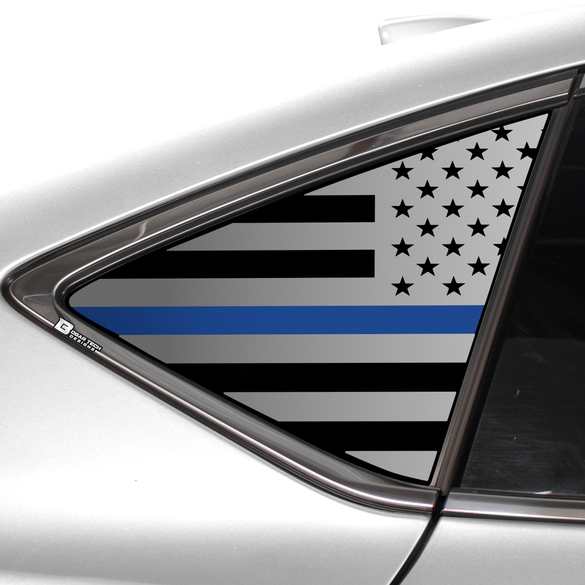 Quarter Window American Flag Vinyl Decal Stickers Fits Acura TLX 2021 - 2025 - Bogar Tech Designs