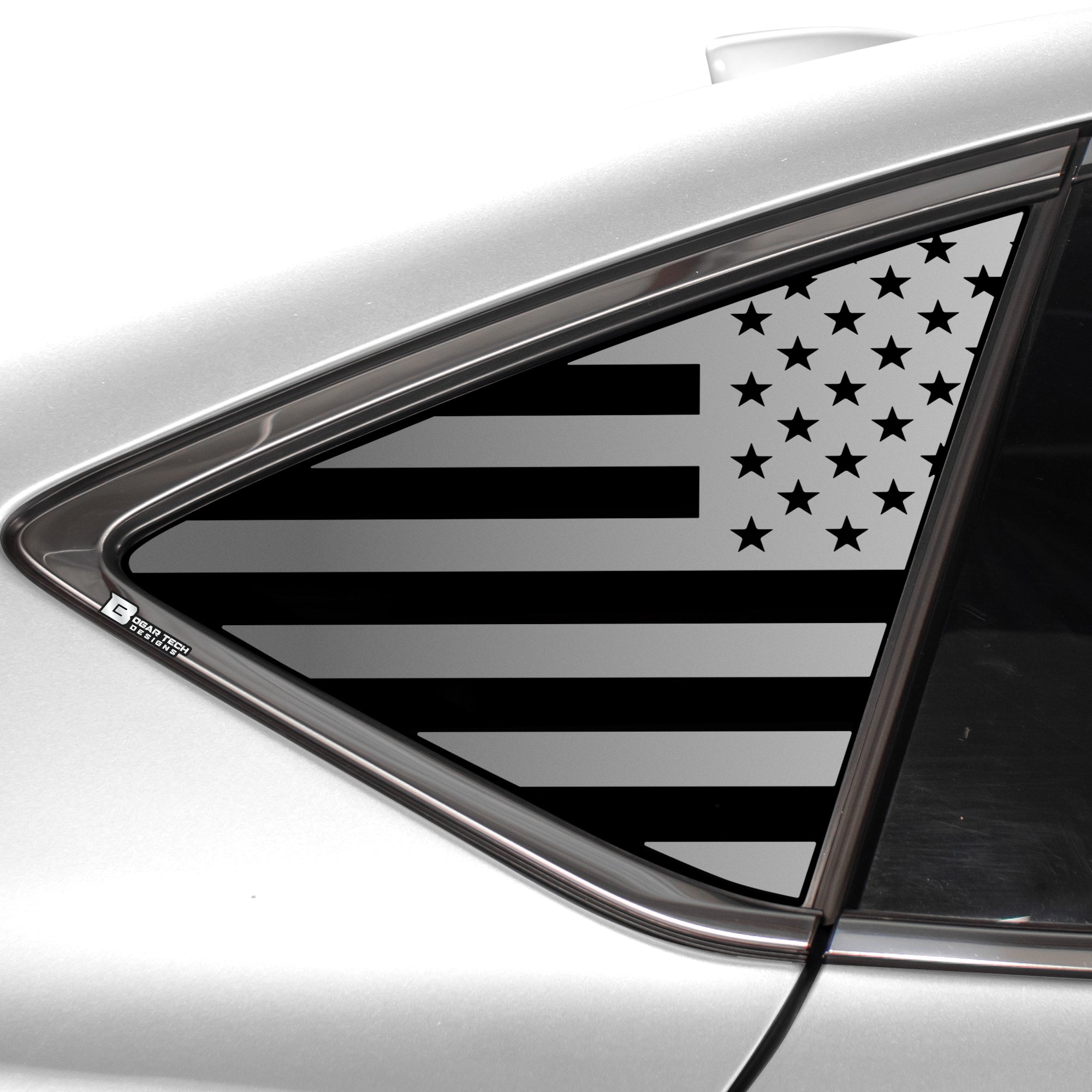 Quarter Window American Flag Vinyl Decal Stickers Fits Acura TLX 2021 - 2025 - Bogar Tech Designs