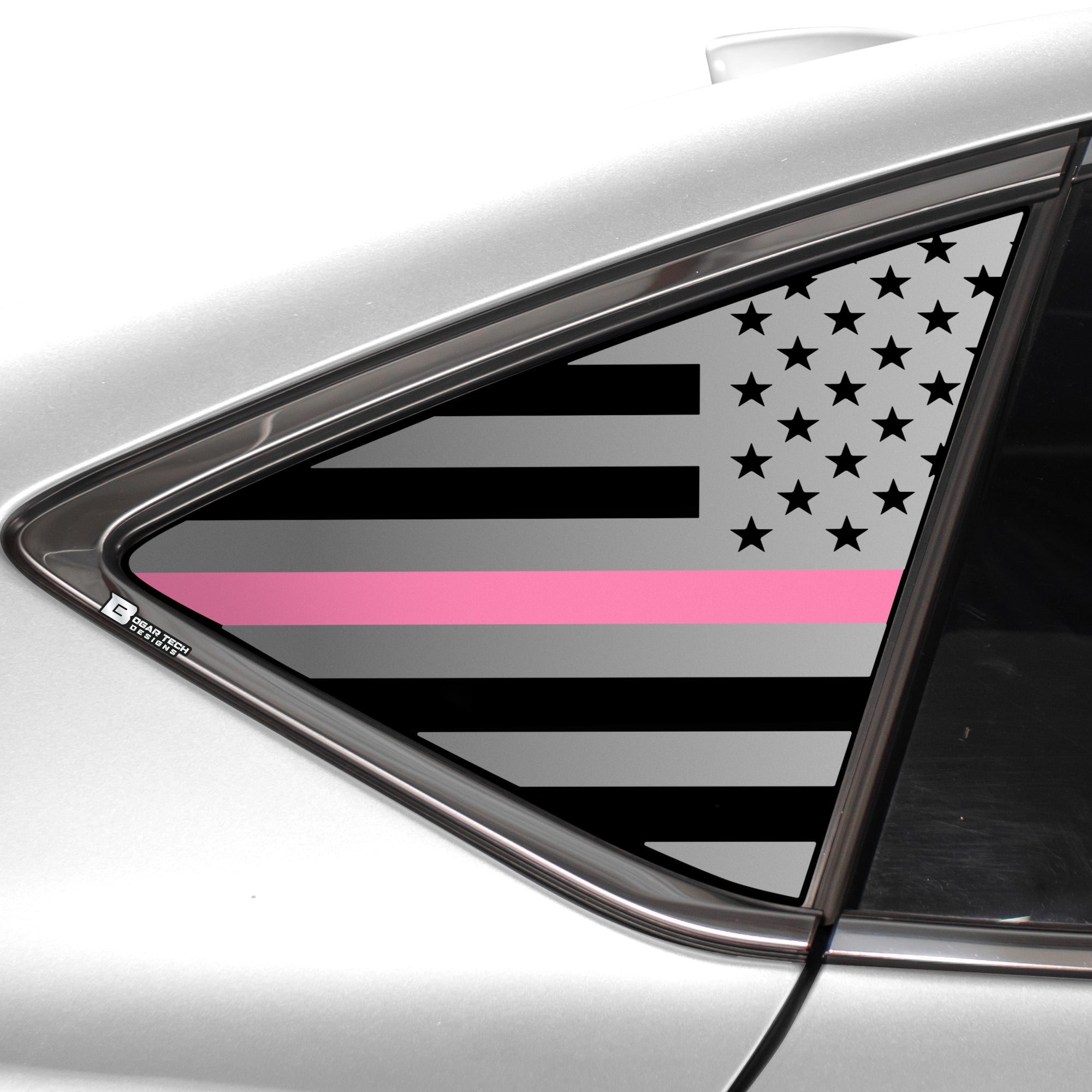 Quarter Window American Flag Vinyl Decal Stickers Fits Acura TLX 2021 - 2025 - Bogar Tech Designs