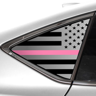 Buy thin-pink-line Quarter Window American Flag Vinyl Decal Stickers Fits Acura TLX 2021-2024