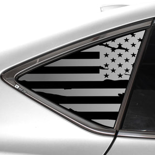 Quarter Window American Flag Vinyl Decal Stickers Fits Acura TLX 2021-2024