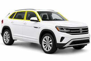 Volkswagen Atlas Cross Sport 2020-2026 Blackout Chrome Delete Kit - Precut Gloss Black Vinyl Overlays