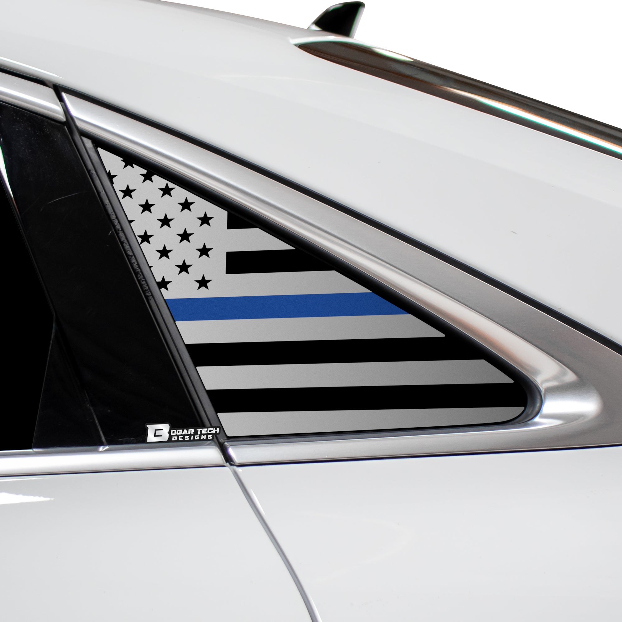 Quarter Window American Flag Vinyl Decal Stickers Fits Audi A3 R3 RS3 2022 - 2025 - Bogar Tech Designs