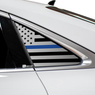 Buy thin-blue-line Quarter Window American Flag Vinyl Decal Stickers Fits Audi A3 R3 RS3 2022-2024