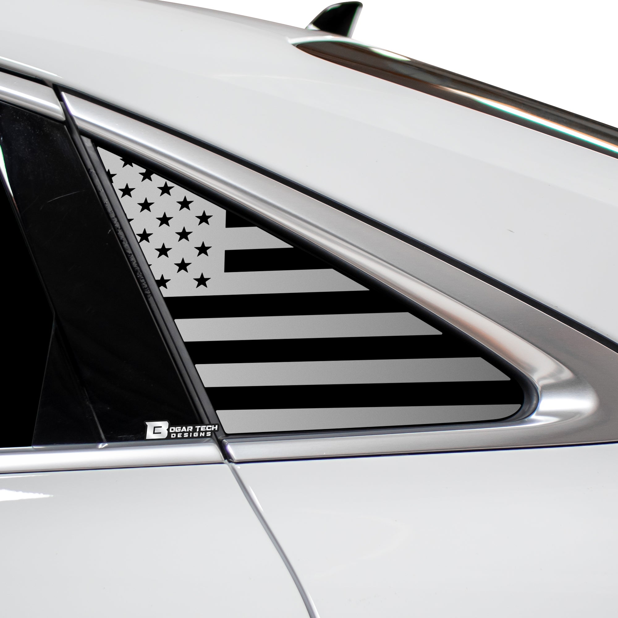 Quarter Window American Flag Vinyl Decal Stickers Fits Audi A3 R3 RS3 2022 - 2025 - Bogar Tech Designs