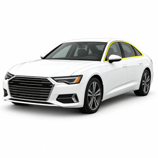 Audi A6 S6 2019-2025 Blackout Chrome Delete Kit – Precut Gloss Black Vinyl Overlays