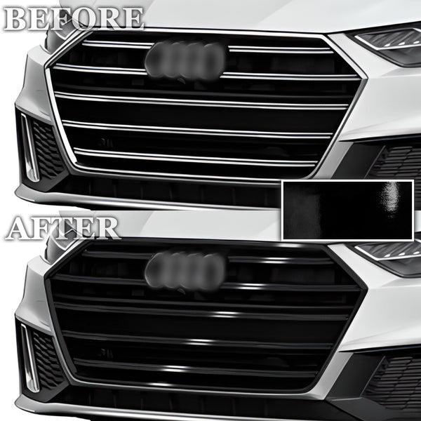 Vinyl Chrome Delete Grille Bezel Lip Side Window Blackout Decal Stickers Overlay Film Fits Audi A7 & S7 Sportback 2019-2024