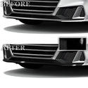 Vinyl Chrome Delete Grille Bezel Lip Side Window Blackout Decal Stickers Overlay Film Fits Audi A7 & S7 Sportback 2019-2024