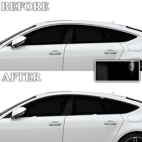 Vinyl Chrome Delete Grille Bezel Lip Side Window Blackout Decal Stickers Overlay Film Fits Audi A7 & S7 Sportback 2019-2024