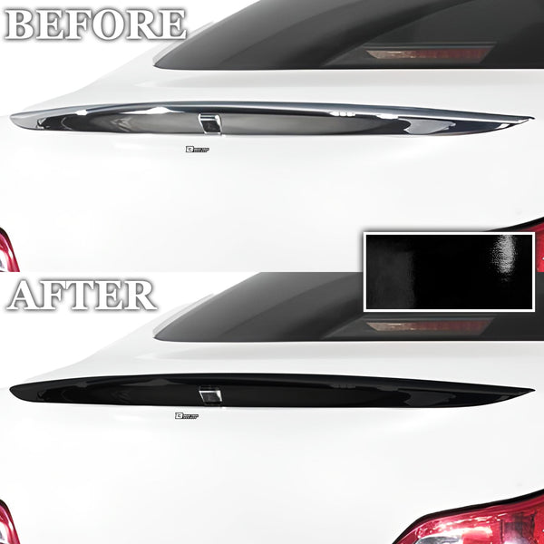 Vinyl Chrome Delete Front Grille Rear Bumper Blackout Decal Stickers Overlay Film Fits Infiniti G37 Coupe 2008-2013