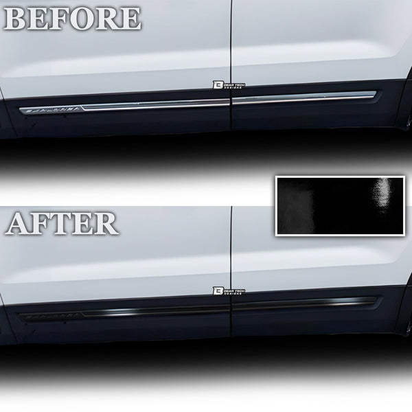 Vinyl Chrome Delete Grille Window Wheel Blackout Decal Stickers Overlay Film Fits Ford Explorer