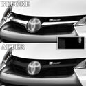 Vinyl Chrome Delete Grille Side Window Rear Blackout Decal Stickers Overlay Film Fits Toyota Camry 2015-2017