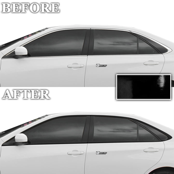 Vinyl Chrome Delete Grille Side Window Rear Blackout Decal Stickers Overlay Film Fits Toyota Camry 2015 - 2017 - Bogar Tech Designs