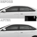 Vinyl Chrome Delete Grille Side Window Rear Blackout Decal Stickers Overlay Film Fits Toyota Camry 2015-2017