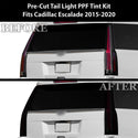 Full Headlight Taillight Precut Smoked PPF Tint Kit Film Overlay Fits Cadillac Escalade 2015-2020