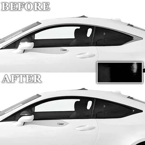 Vinyl Wrap Chrome Delete Grille Side Window Blackout Decal Stickers Overlay Film Fits Lexus RC