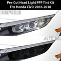 Full Headlight Taillight Precut Smoked PPF Tint Kit Film Overlay Fits Honda Civic