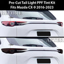 Full Headlight Taillight Precut Smoked PPF Tint Kit Film Overlay Fits Mazda CX-9 2016-2023