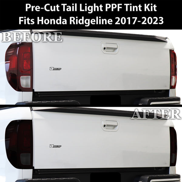 Full Headlight Taillight Precut Smoked PPF Tint Kit Film Overlay Fits Honda Ridgeline