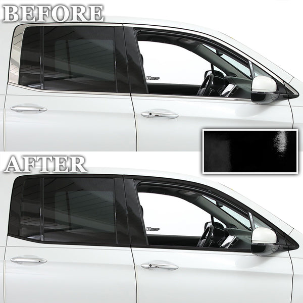 Vinyl Chrome Delete Grille Side Window Rear Blackout Decal Stickers Overlay Film Fits Honda Ridgeline