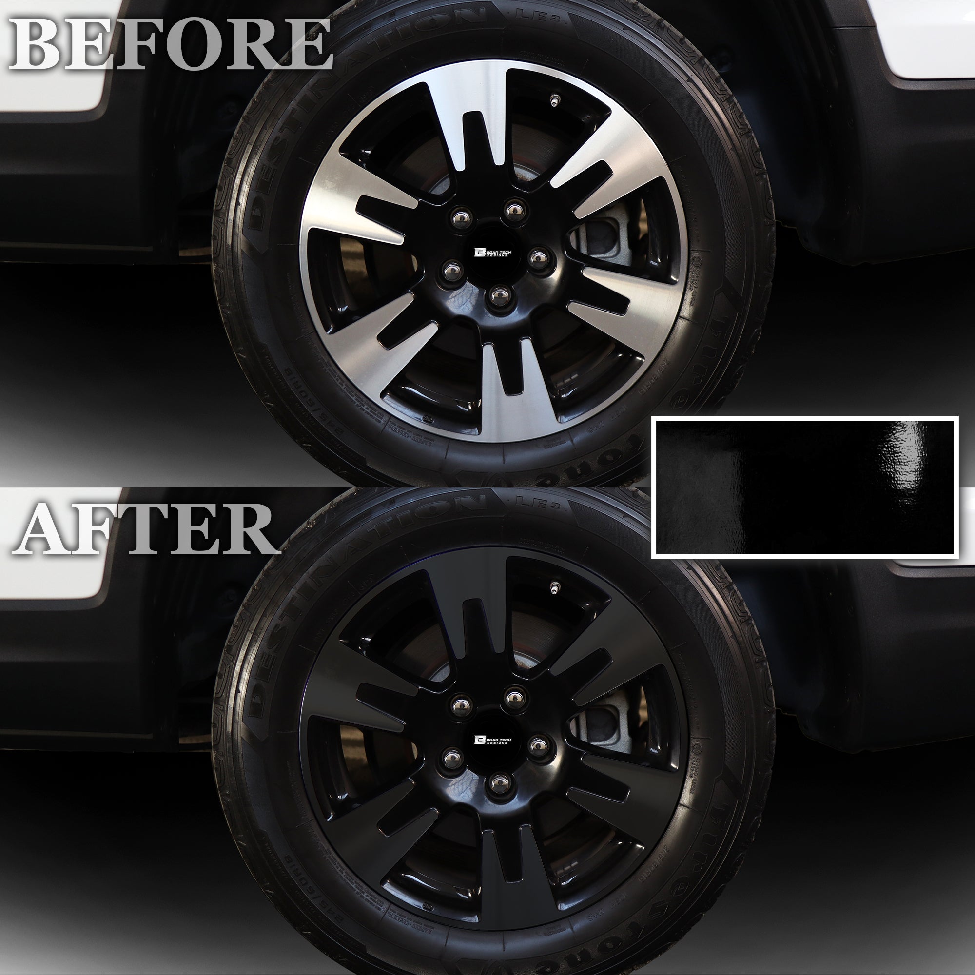 Vinyl Chrome Delete Grille Side Window Rear Blackout Decal Stickers Overlay Film Fits Honda Ridgeline 2017 - 2025 - Bogar Tech Designs