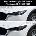 Full Headlight Taillight Precut Smoked PPF Tint Kit Film Overlay Fits Mazda CX-5 2017-2021