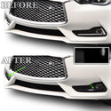 Vinyl Chrome Delete Grille Window Blackout Decal Stickers Overlay Film Fits Infiniti Q60 2017-2022