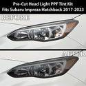 Full Headlight Taillight Precut Smoked PPF Tint Kit Film Overlay Fits Subaru Impreza 2017-2023