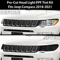 Full Headlight Taillight Precut Smoked PPF Tint Kit Film Overlay Fits Jeep Compass 2018-2021