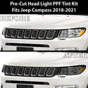 Full Headlight Taillight Precut Smoked PPF Tint Kit Film Overlay Fits Jeep Compass 2018-2021