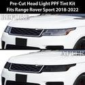 Full Headlight Taillight Precut Smoked PPF Tint Kit Film Overlay Fits Range Rover Sport 2018-2022