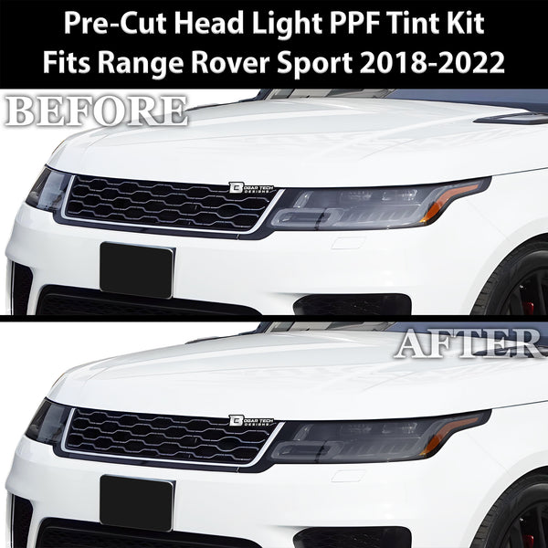 Full Headlight Taillight Precut Smoked PPF Tint Kit Film Overlay Fits Range Rover Sport 2018-2022