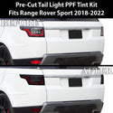 Full Headlight Taillight Precut Smoked PPF Tint Kit Film Overlay Fits Range Rover Sport 2018-2022