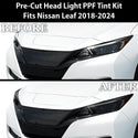 Full Headlight Taillight Precut Smoked PPF Tint Kit Film Overlay Film Fits Nissan Leaf 2018-2024