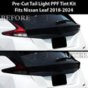 Full Headlight Taillight Precut Smoked PPF Tint Kit Film Overlay Film Fits Nissan Leaf 2018-2024