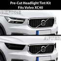 Volvo XC40 2019–2026 Dark Smoke Headlight & Taillight Tint Kit – Precut Vinyl Lens Overlays