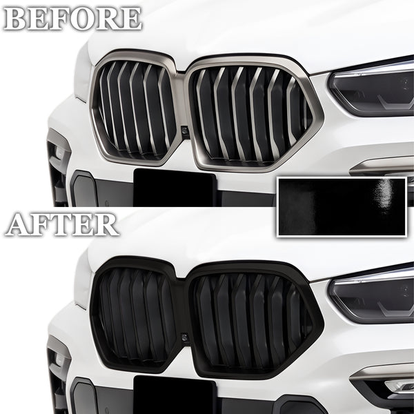 Fits BMW X6 2019-2023 Vinyl Chrome Delete Grille Blackout Decal Stickers Overlay Film