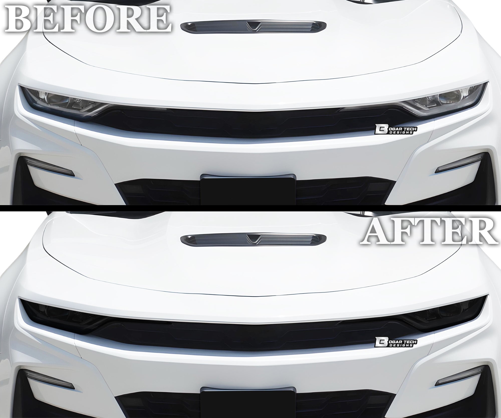 Full Headlight Taillight Precut Smoked PPF Tint Kit Overlay Film Fits Chevrolet Camaro 2019 - 2024 - Bogar Tech Designs