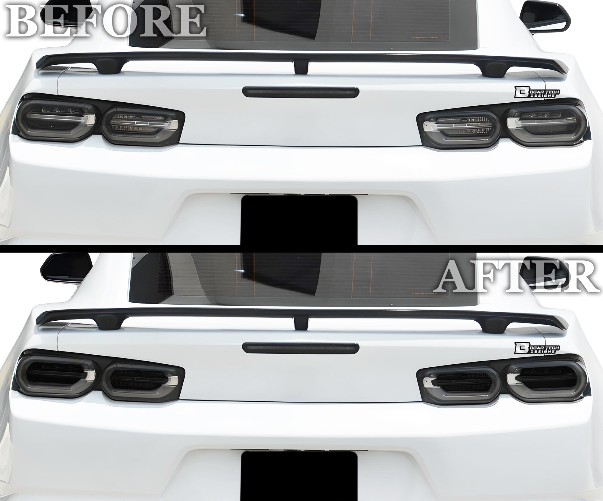 Full Headlight Taillight Precut Smoked PPF Tint Kit Overlay Film Fits Chevrolet Camaro 2019 - 2024 - Bogar Tech Designs